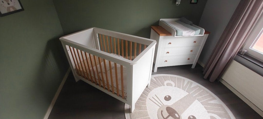 Complete en zeer stevige babykamerset Ilona in de kleur wit, Ophalen, 50 tot 70 cm, 105 cm of meer, Zo goed als nieuw