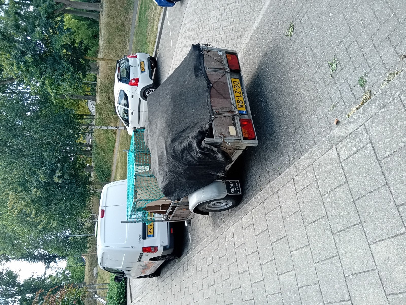 Gebruikte eriks geremde aanhangwagen met kenteken, Ophalen of Verzenden, Gebruikt