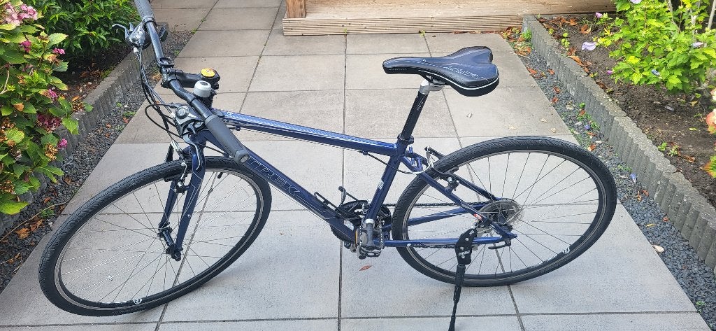 Trek Alpha Hybride Fiets – Maat 44,5, Fietsen en Brommers, Gebruikt, Velgrem, Minder dan 49 cm, Dames