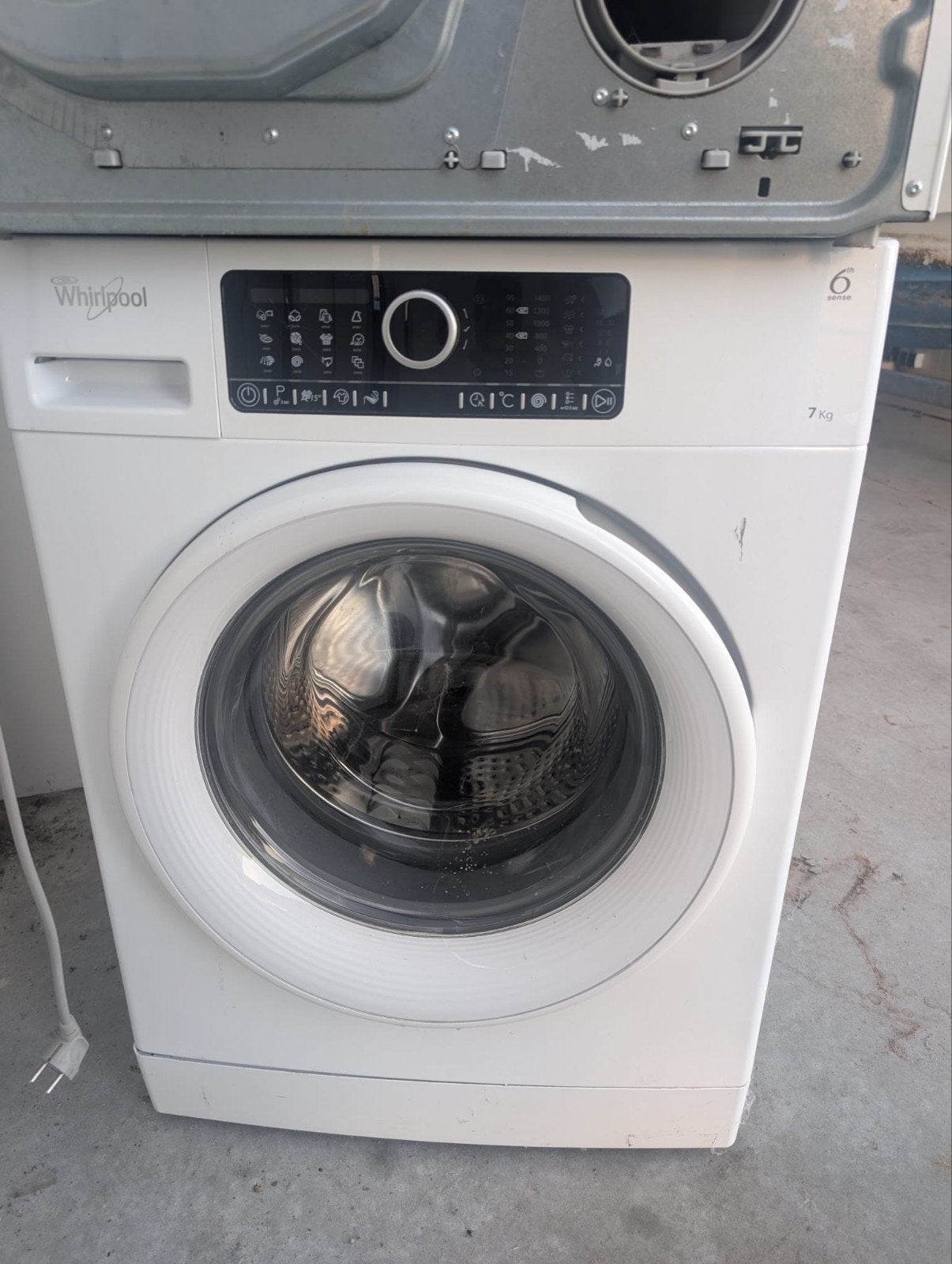 Wasmachine en droger, 6 tot 8 kg, Ophalen, Gebruikt, 85 tot 90 cm