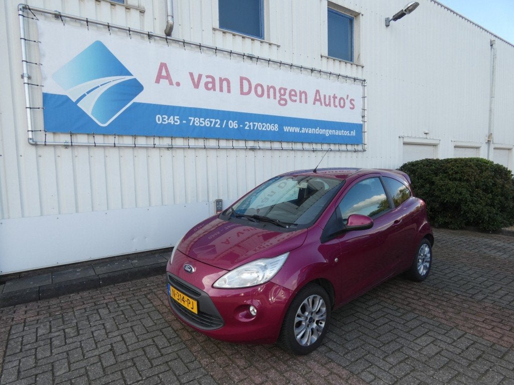 Ford KA 1.2 TITANIUM,Airco,Lichtmetaal,All Season,APK 31-3-2, Auto's, Gebruikt, 1242 cc, 4 cilinders, Ka