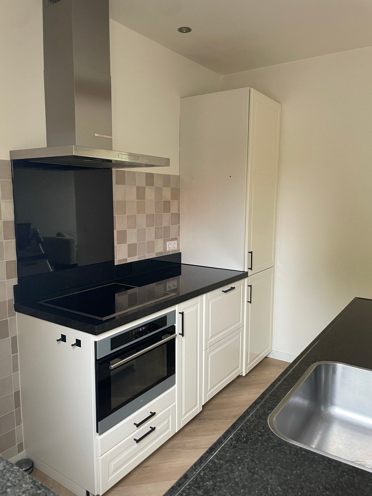 Complete gebruikte keuken, Huis en Inrichting, Keuken | Complete keukens, Ophalen, Gebruikt, Wit, Hoekkeuken