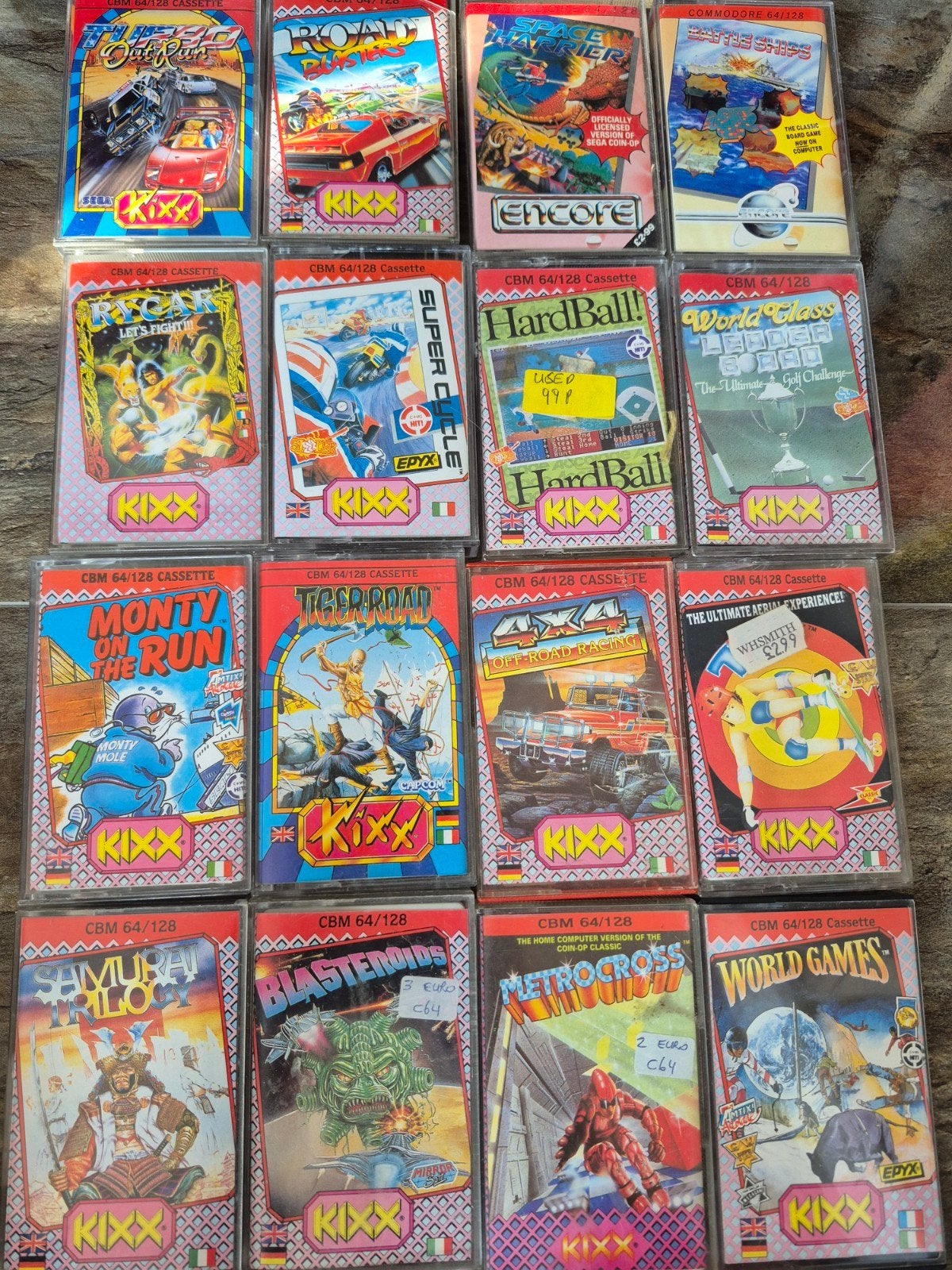 Kixx CBM 64/128 Cassette Games - Diverse Titels, Gebruikt, Overige genres, 1 speler, Ophalen of Verzenden