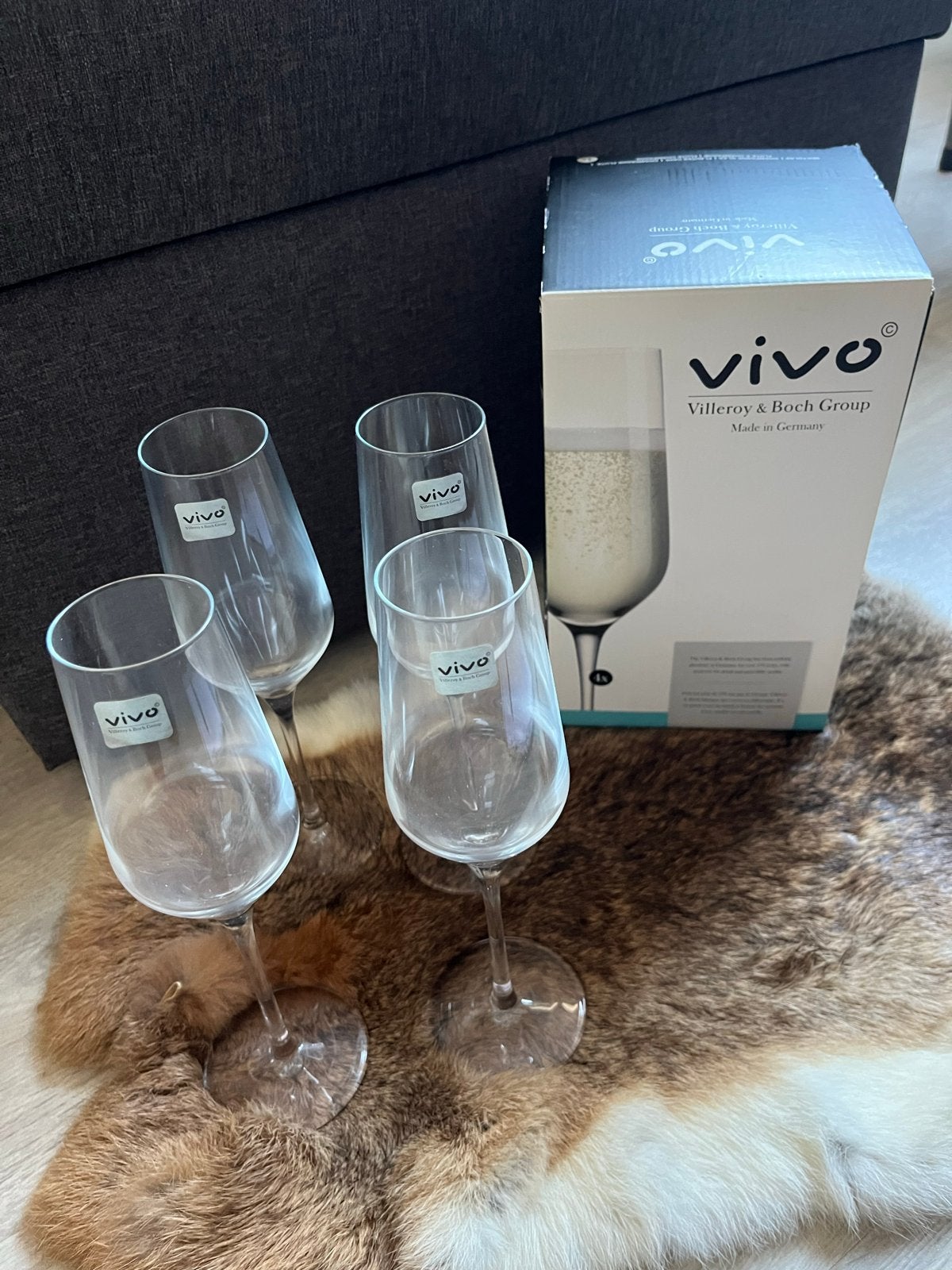 Villeroy & Boch Vivo champagneglazen - 4 stuks nieuw, Glas of Glazen, Vivo, Nieuw, Ophalen of Verzenden