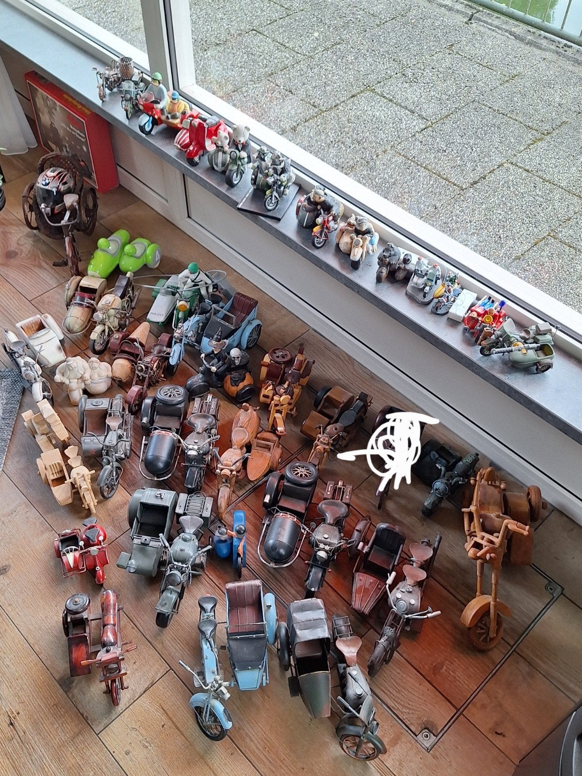 Zijspan miniaturen, Verzenden, Zo goed als nieuw