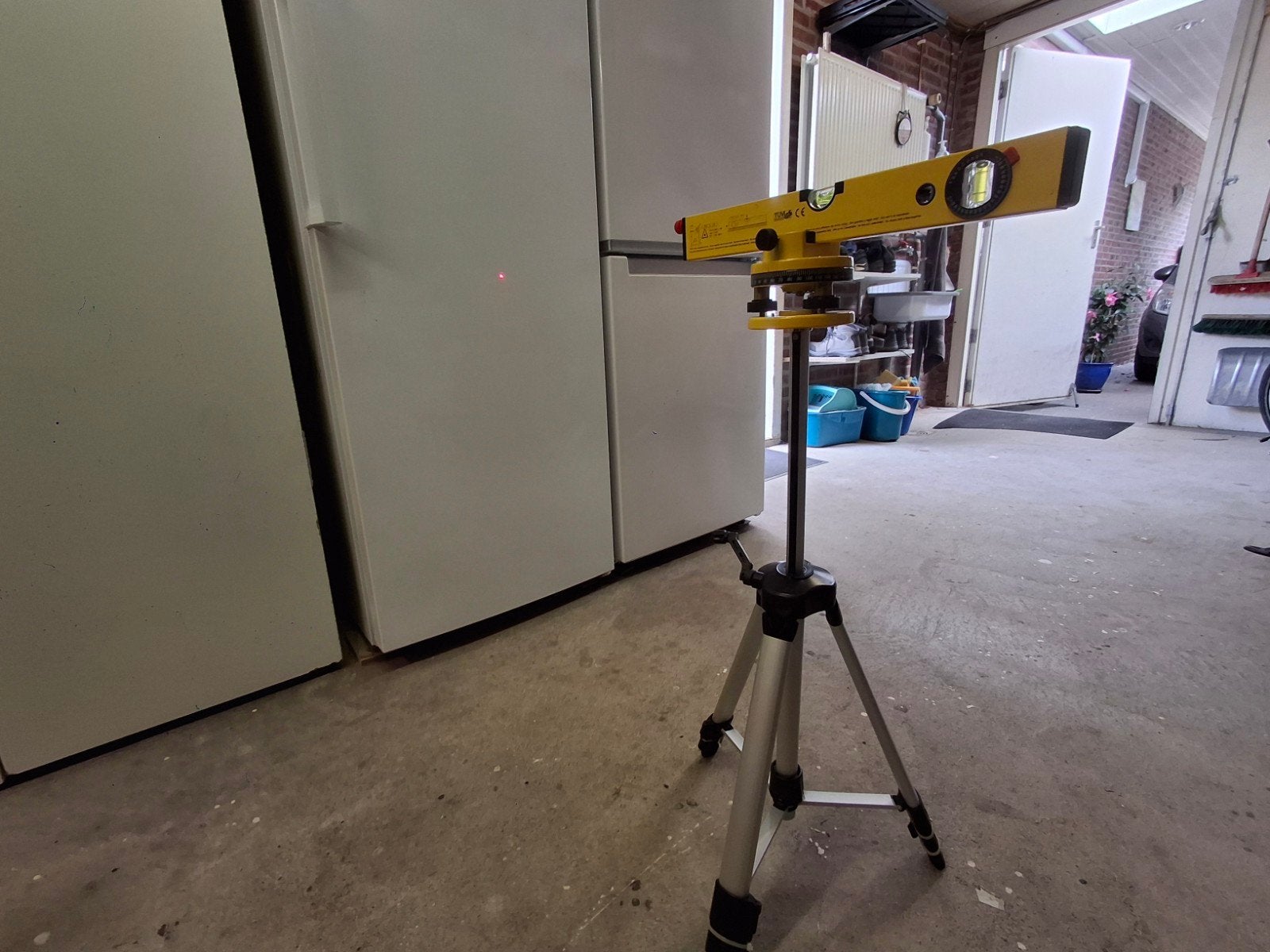 Powerfix Laser Waterpas met Statief - PLN 870, Ophalen of Verzenden, Gebruikt, Licht