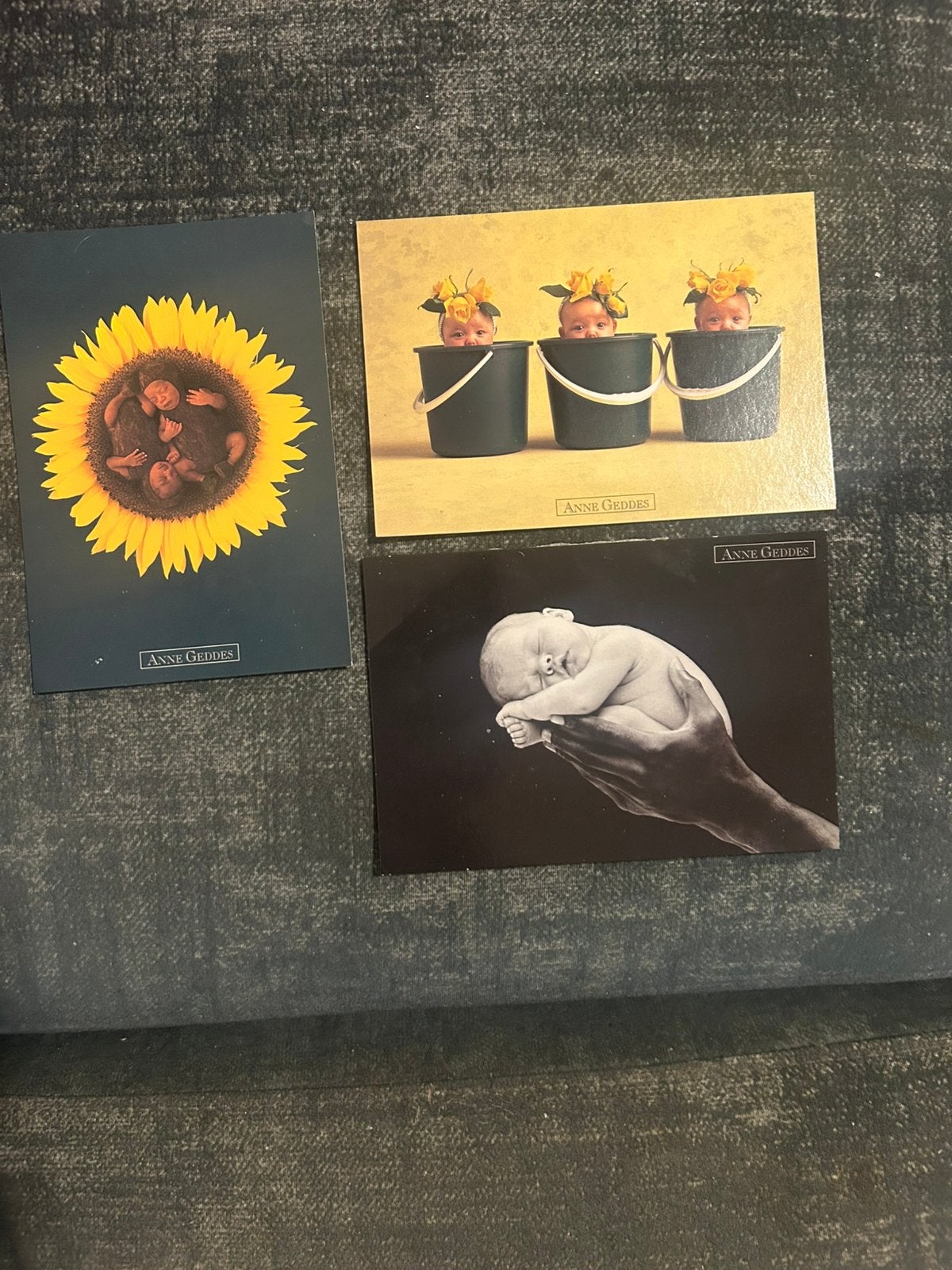 ANNE GEDDES 3 kaarten 1999, Verzamelen, Verzenden, 1980 tot heden, Ongelopen, Kinderen