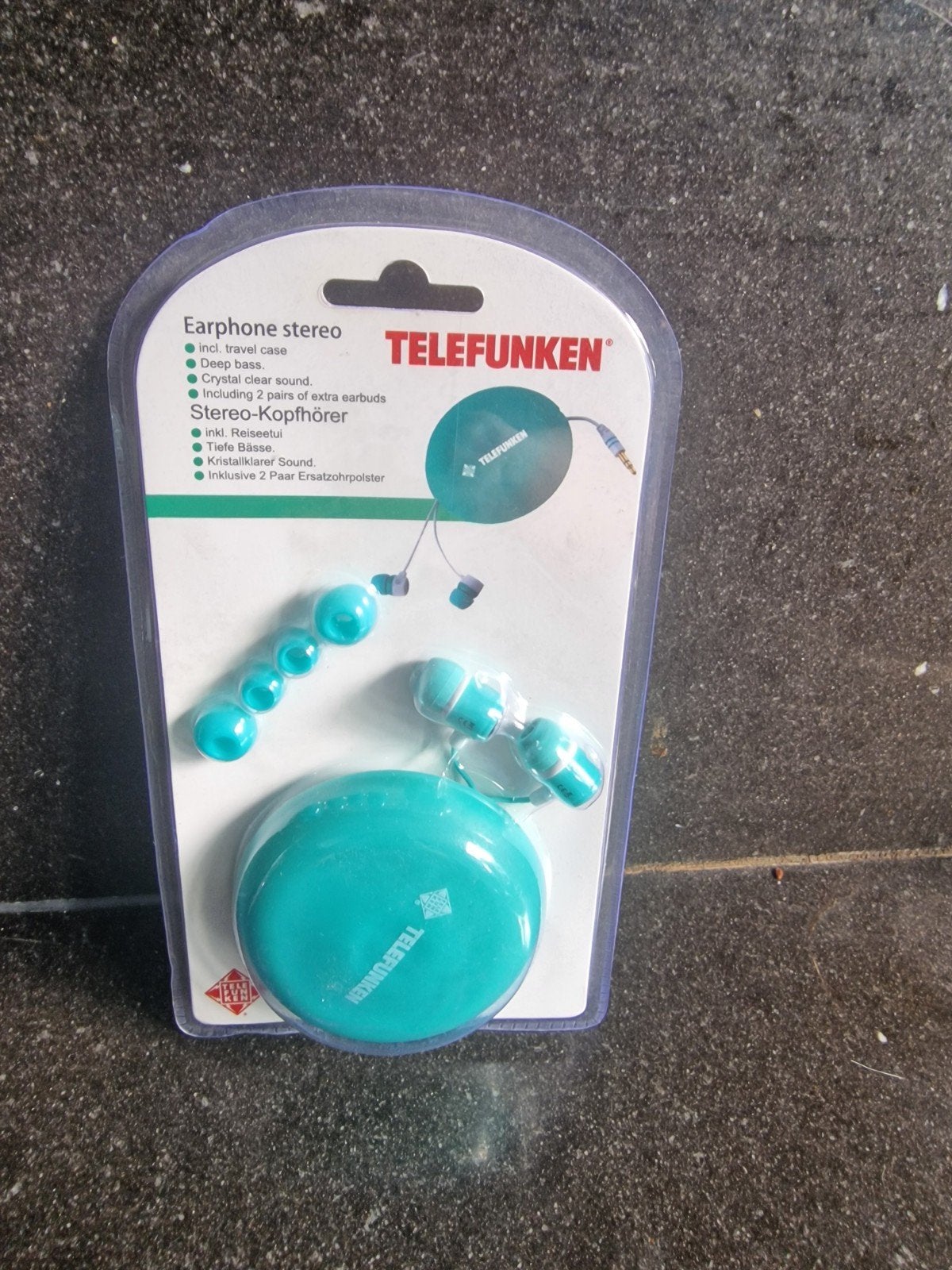 Telefunken Stereo Oordopjes met Reisetui en Extra Oordopjes, Overige merken, In-ear, Nieuw, Ophalen of Verzenden