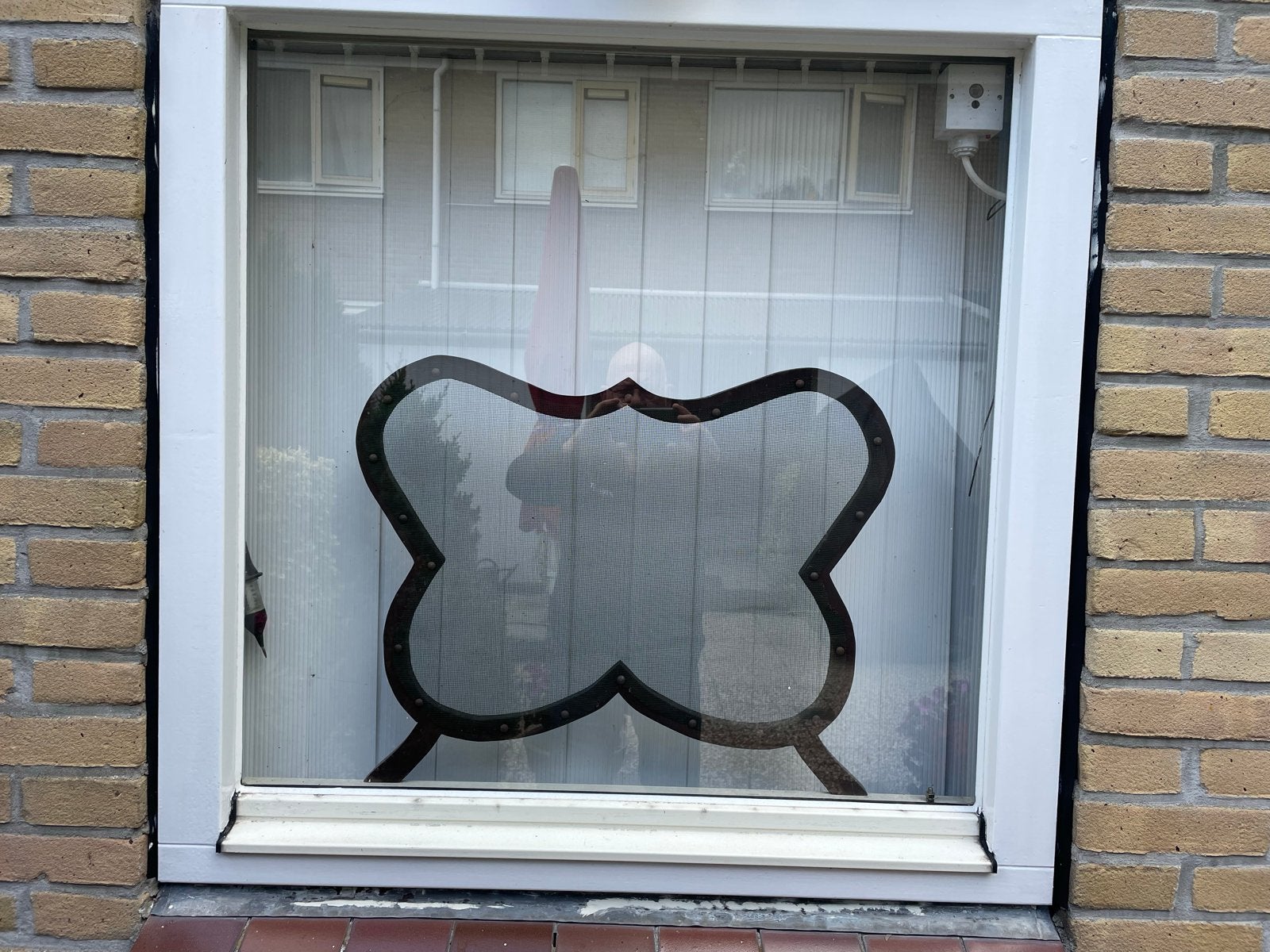 Decoratief raamhor in vlindervorm afm br 60 hoog 48, Antiek en Kunst, Ophalen of Verzenden