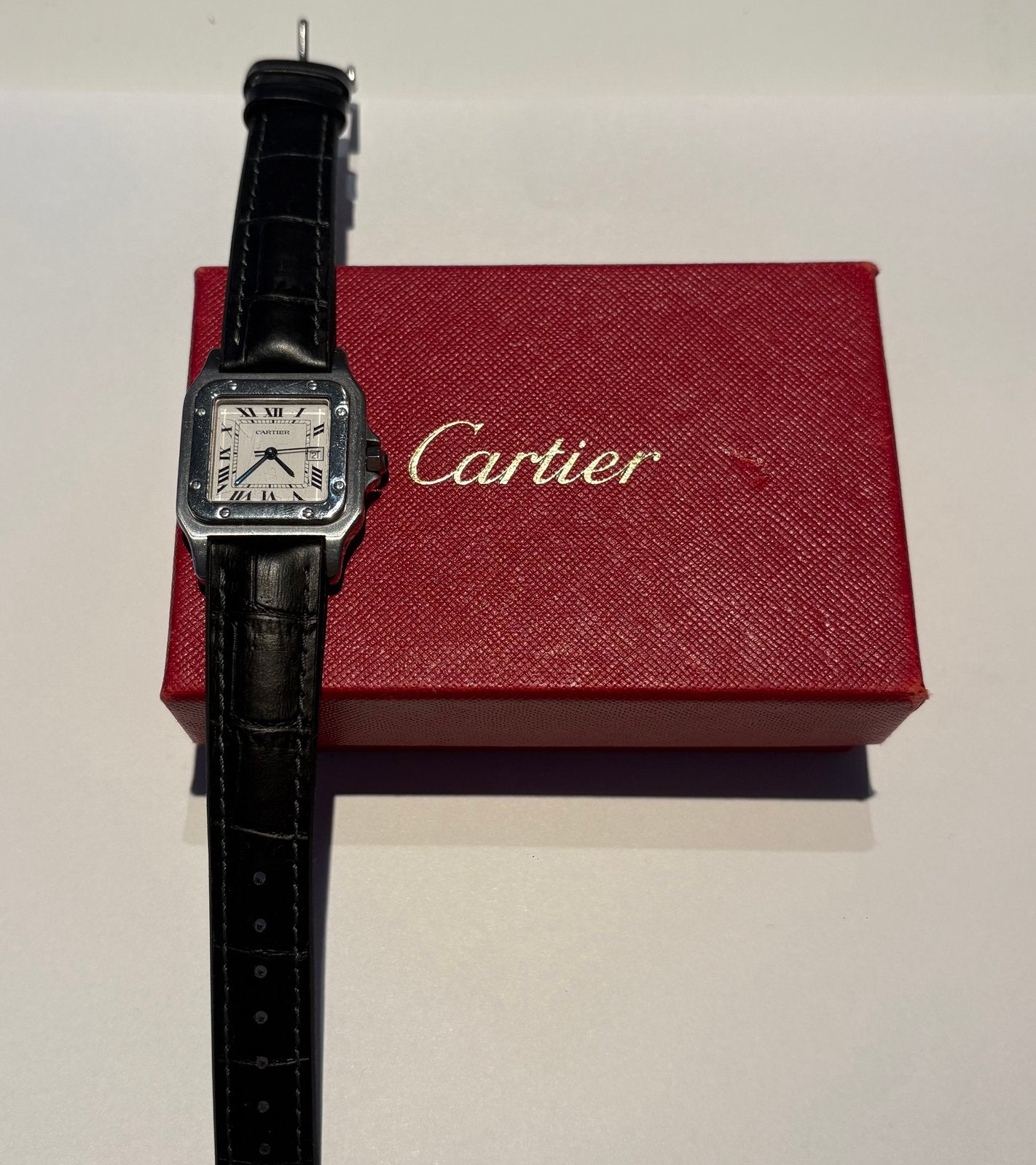 Cartier horloge Ref. 2319 Mooie staat, Overige merken, Staal, Met bandje, Polshorloge