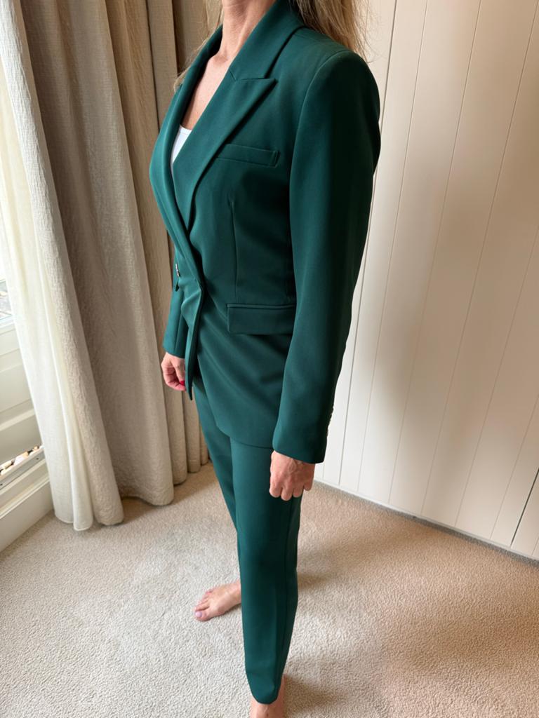 Nikkie Nikkiepak Groen Maat 38, Kleding | Dames, Maat 38/40 (M), Kostuum of Pak, Ophalen of Verzenden, Zo goed als nieuw