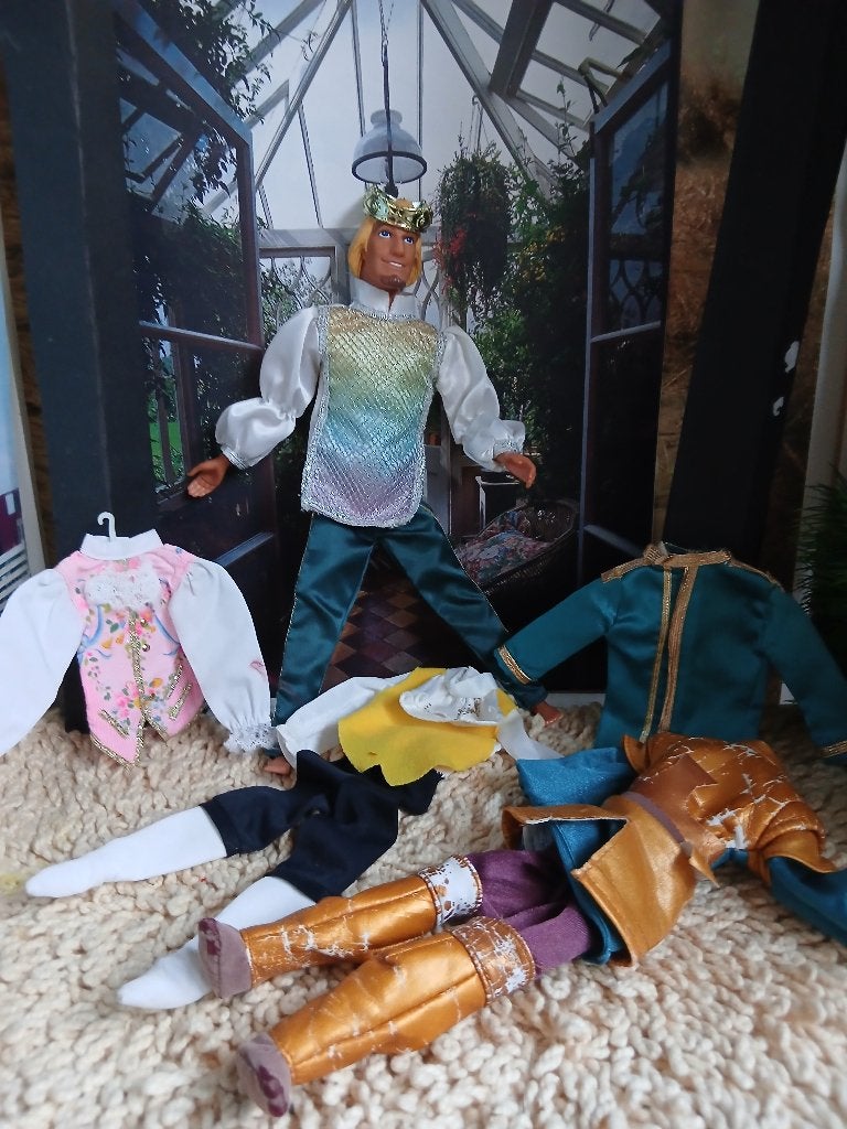 Vintage Ken Disney met Kleding 1996, Ophalen of Verzenden, Gebruikt, Fashion Doll