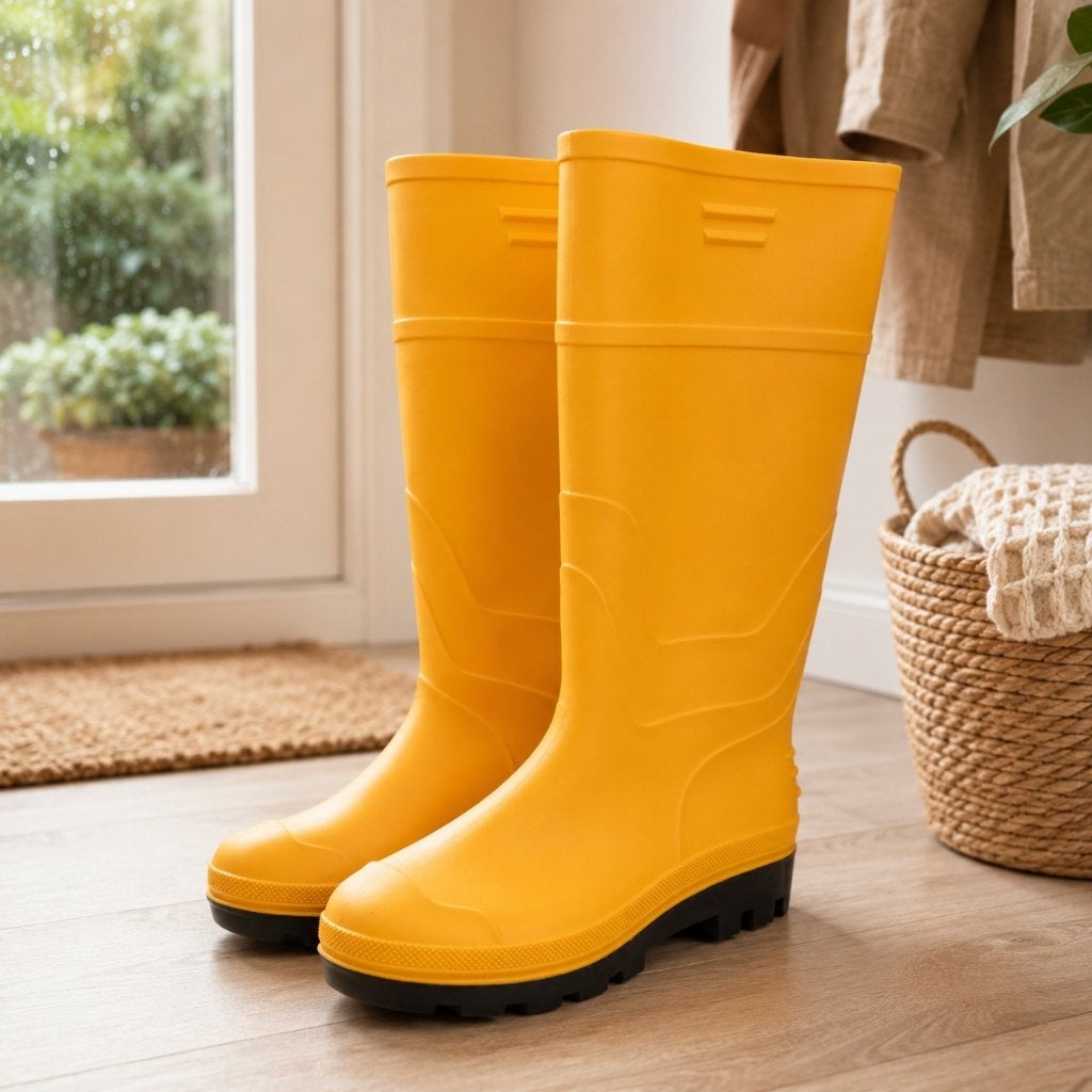 Partij gele regenlaarzen voor heren, NHP International, Overige kleuren, Boots, Ophalen of Verzenden