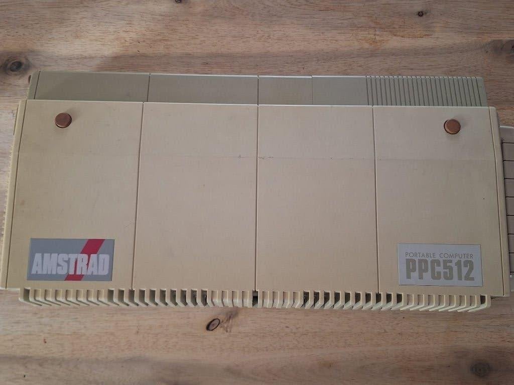 Werkende Amstrad PPC512 (Dual FDD) + Originele Tas & Boekjes, Ophalen of Verzenden, Schneider - Amstrad