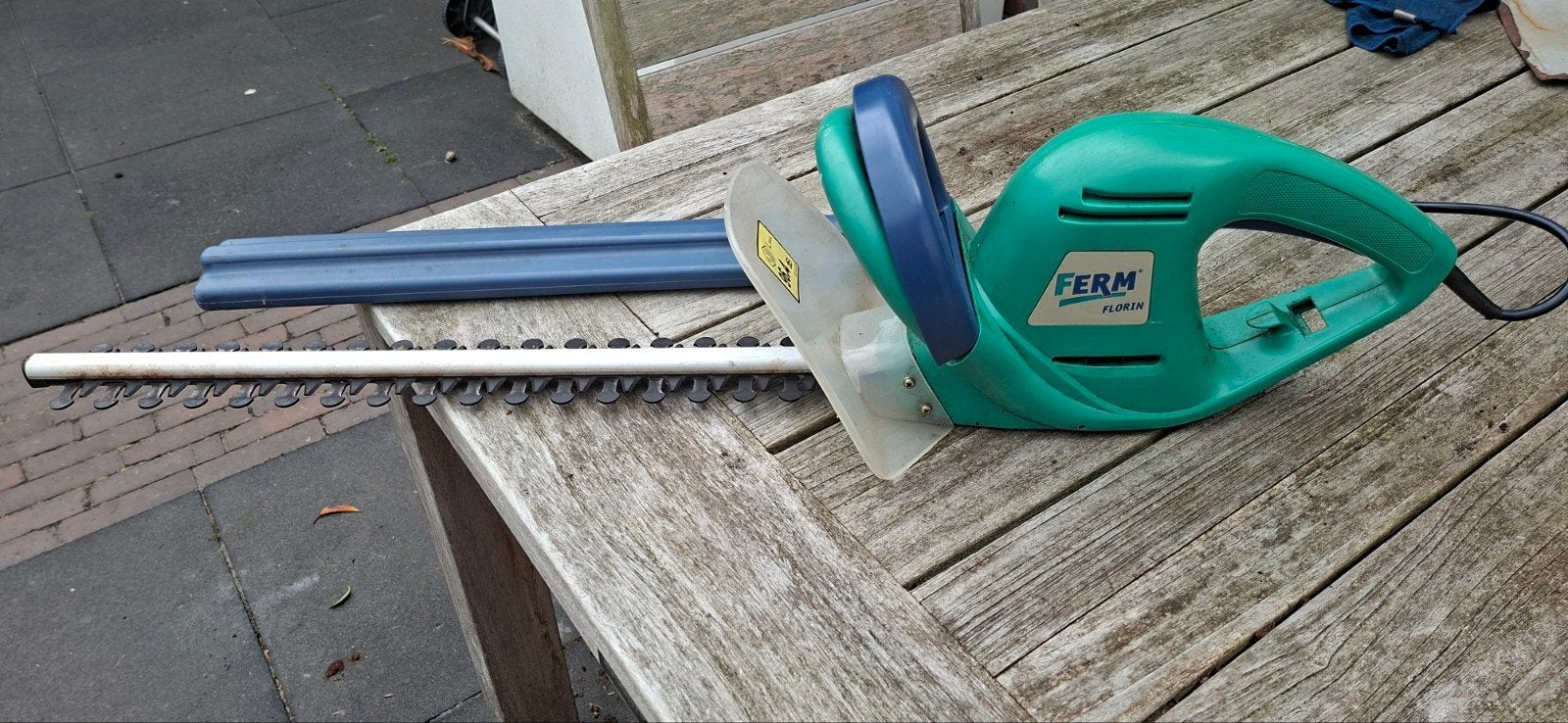Heggenschaar Ferm FHT-510E - 500W, 510mm blad, Tuin en Terras, Heggenscharen, Ophalen, Gebruikt, Elektrisch, Ferm