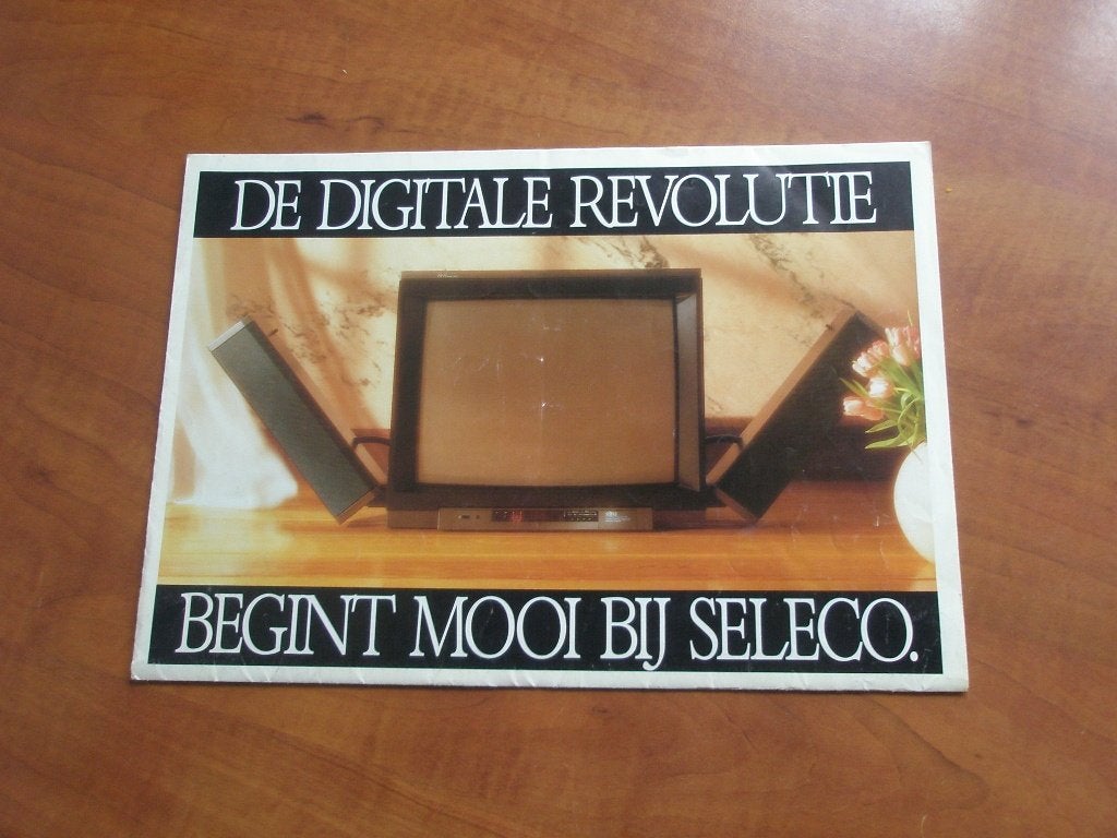 SELECO folders 1989, Audio, Tv en Foto, Vintage Televisies, Ophalen of Verzenden, Gebruikt, 100 cm of meer, Overige merken
