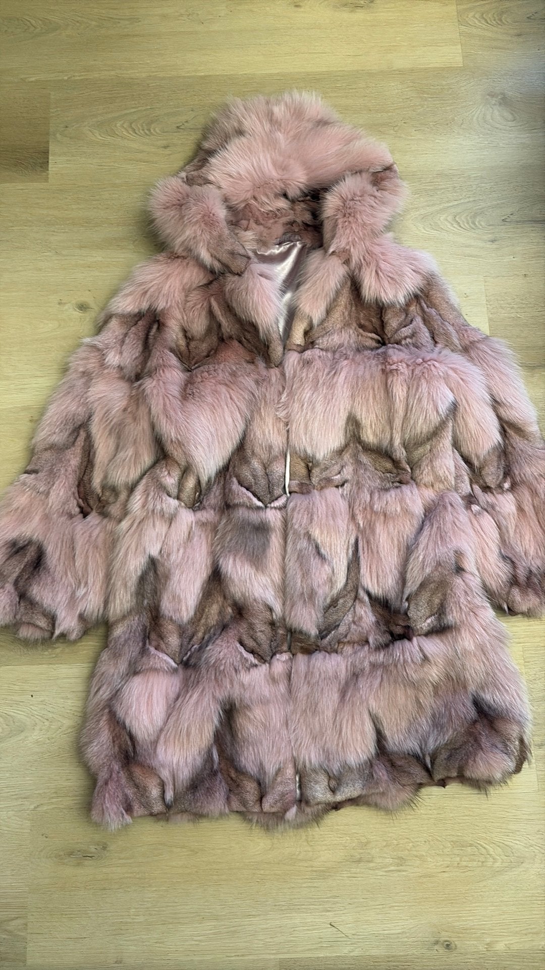 Luxe Roze Bontjas met Capuchon - Maat 40 (M), Verzenden, Nieuw, Maat 38/40 (M), Roze