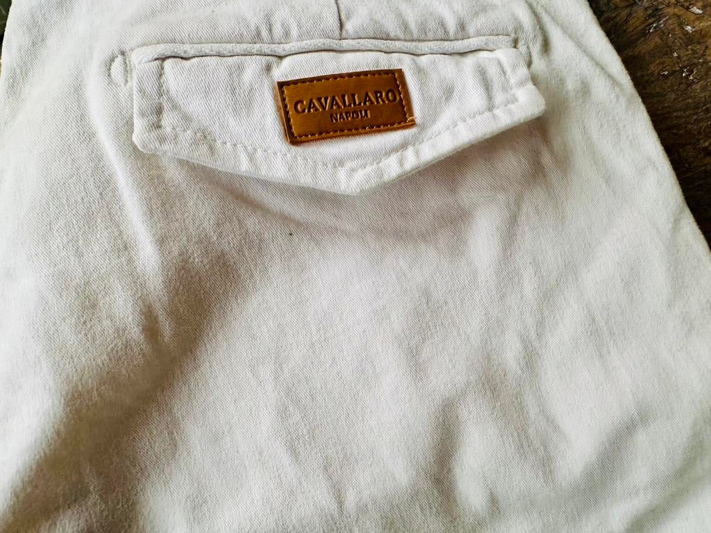 Cavallaro Napoli witte broek maat 32 32, Wit, Ophalen of Verzenden, Zo goed als nieuw, Lang