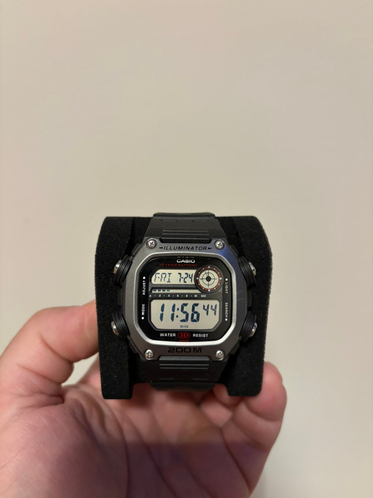 Casio DW291H, Ophalen of Verzenden, Zo goed als nieuw, Zwart, IOS