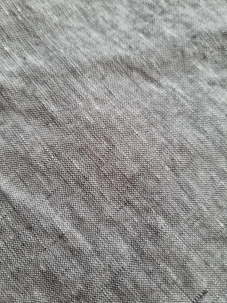 100% linnen hoeslaken 180x200x25 Grijs Mêlee, Hoeslaken of Sloop, Ophalen of Verzenden, Grijs, Nieuw