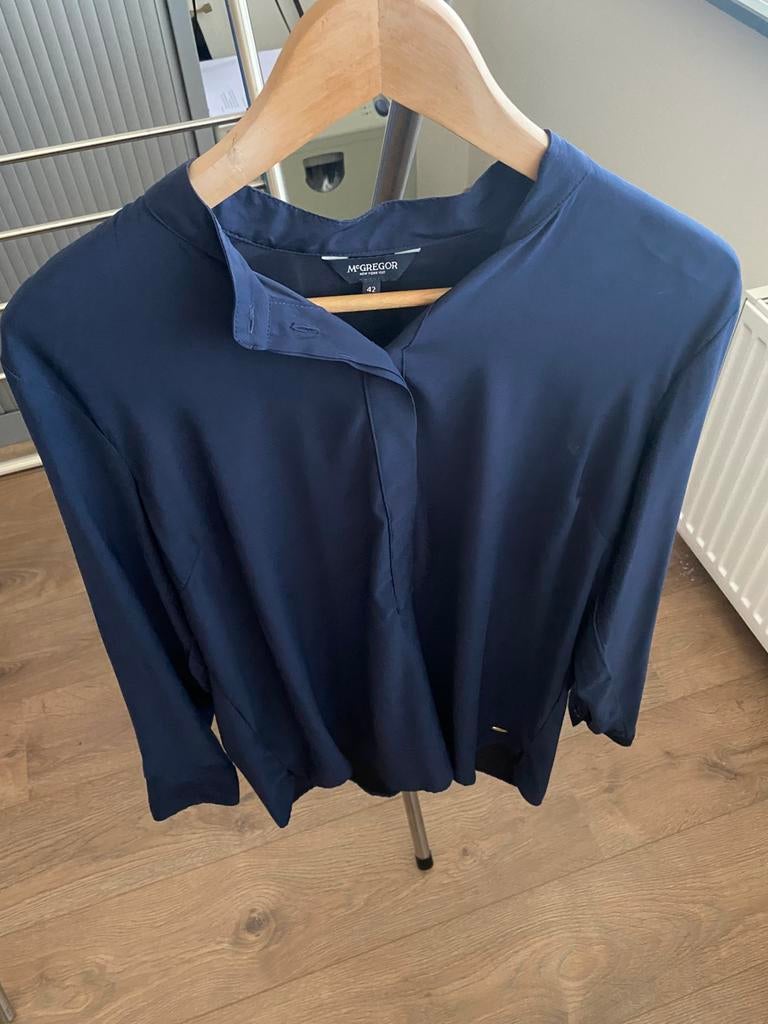 MC Gregor nieuwe donker blauwe blouse maat 42, Verzenden, Nieuw, Maat 42/44 (L), Blauw