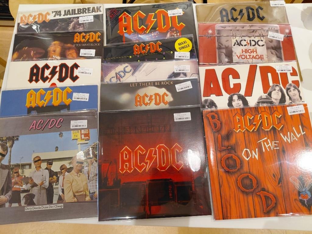 AC/DC gebruikte lp's zeer veel. Zie foto's voor impressie, Cd's en Dvd's, Vinyl | Hardrock en Metal, Ophalen, Gebruikt, 12 inch