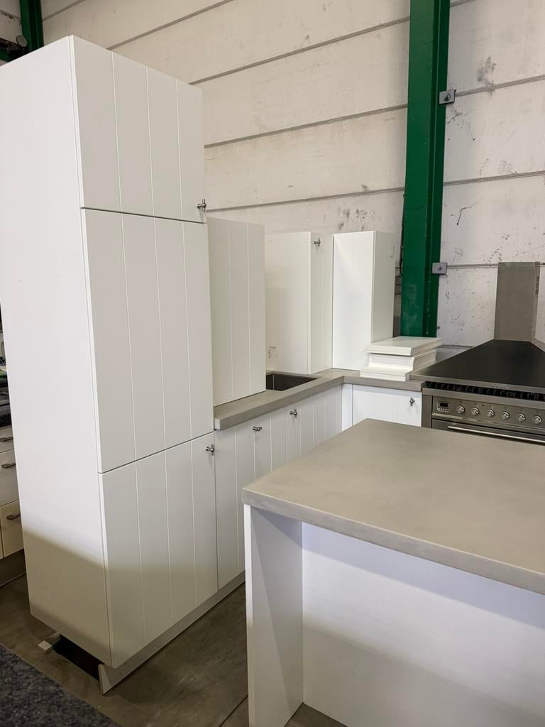 Complete Nette Landelijk Keuken, Huis en Inrichting, Keuken | Complete keukens, Overige materialen, Wit, Hoekkeuken, Ophalen of Verzenden