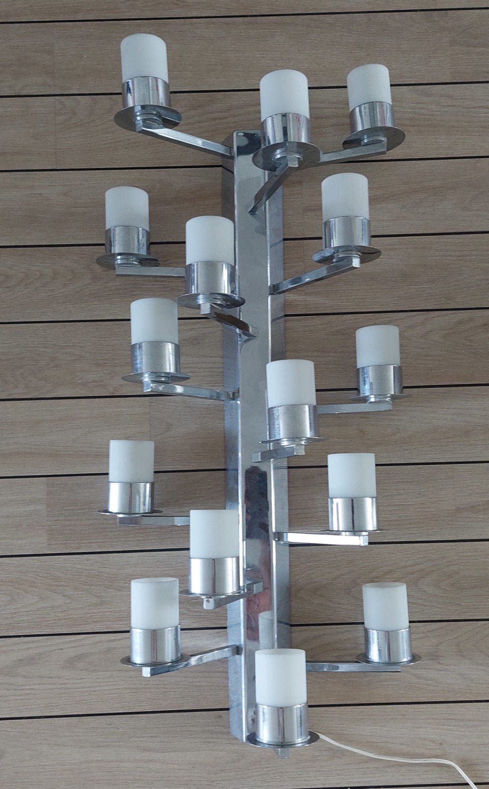 Vintage 70's wandlamp Gaetano Sciolari Italy, Ophalen