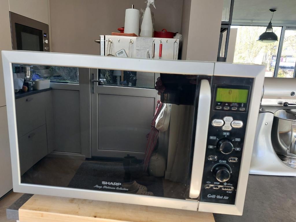 Sharp Combimagnetron R-937 met Grill & Hete Lucht, Witgoed en Apparatuur, Magnetrons, Gebruikt, Vrijstaand, Combimagnetron, 45 tot 60 cm