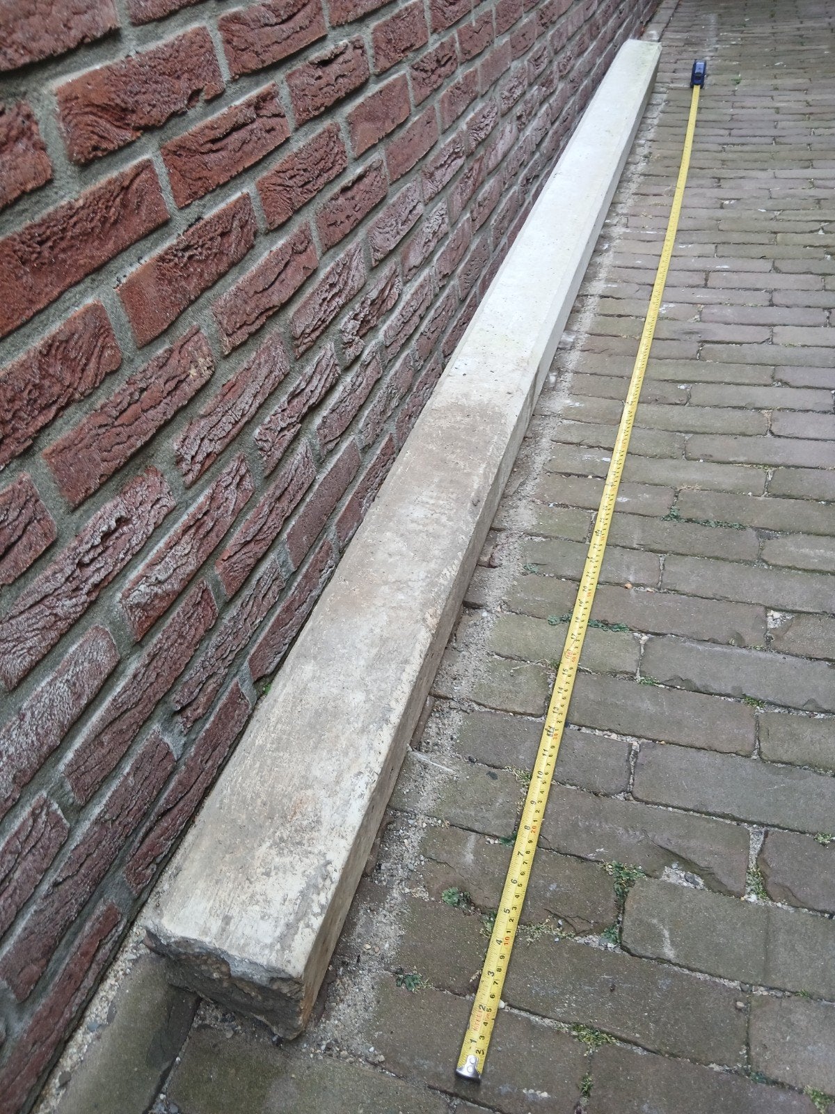 Betonnen balk, 2,7 meter lang, gebruikt, Ophalen, Gebruikt, Balk, Overige houtsoorten