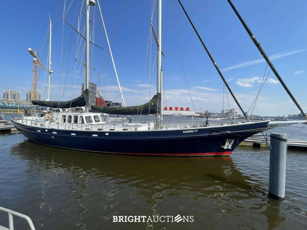 Dykstra Schooner 77, Watersport en Boten, 195 cm, Overige merken, Staal, Binnenboordmotor