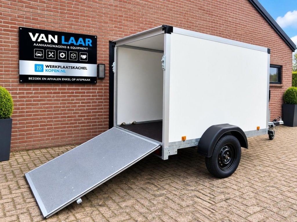 PowerTrailer gesloten aanhangwagen 750kg laadklep ongeremd, Niet ingevuld, Nieuw, Niet ingevuld, Niet ingevuld