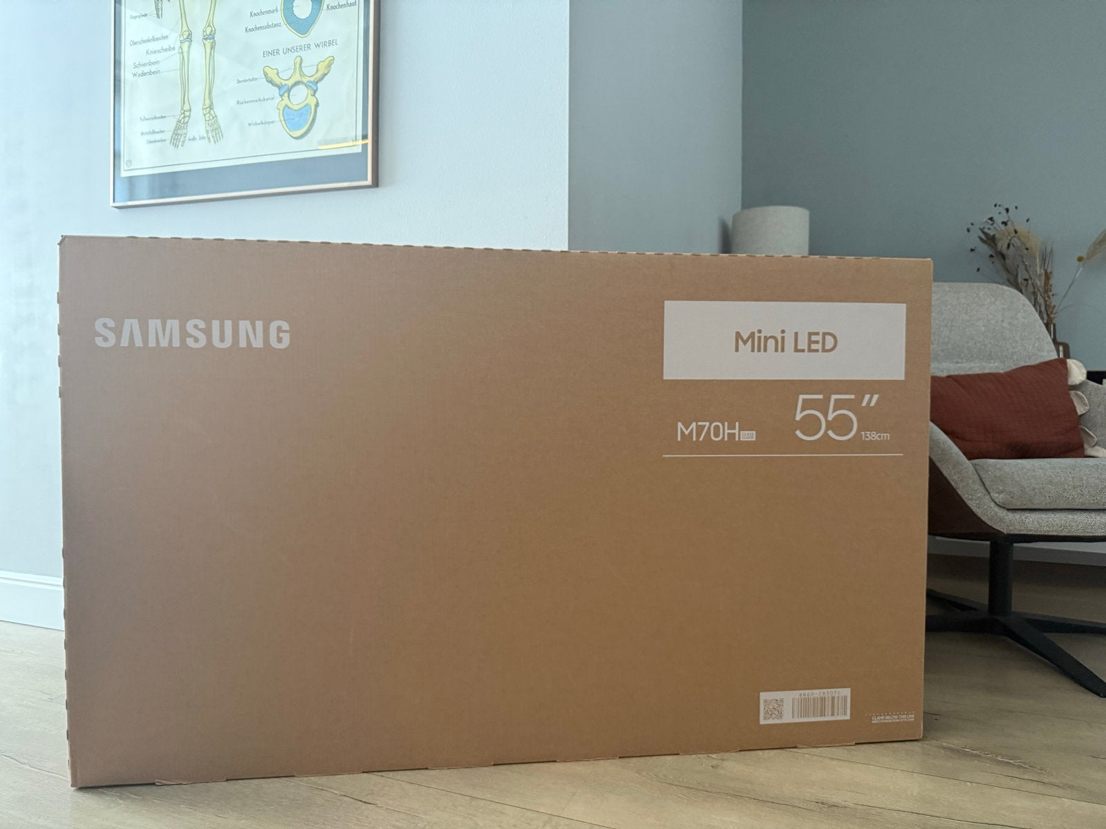 Nieuw in doos: Samsung 55" Mini LED TV (UE55M74HAU), Ophalen, LED, 50 Hz, Nieuw