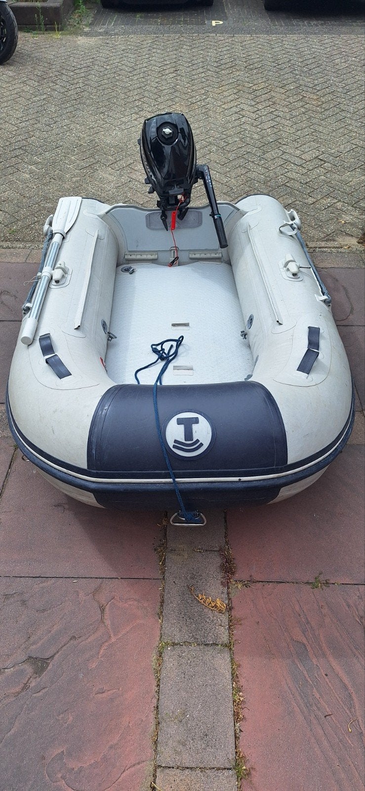 Leuke Talamex 230 rubberboot met airdeck en 3,5 pk Mercury., Airdeck, 4 pk, Ophalen of Verzenden, Inclusief motor