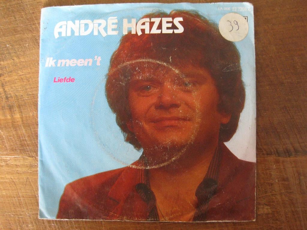 Vinyl single  Andre Hazes  "Ik meen 't", Cd's en Dvd's, Vinyl Singles, Ophalen of Verzenden, Gebruikt, Nederlandstalig