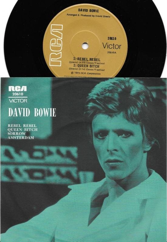 David Bowie 7" EP Rebel rebel / Sorrow 1978 Australia, 7 inch, Originele persing, Ophalen of Verzenden, Zo goed als nieuw
