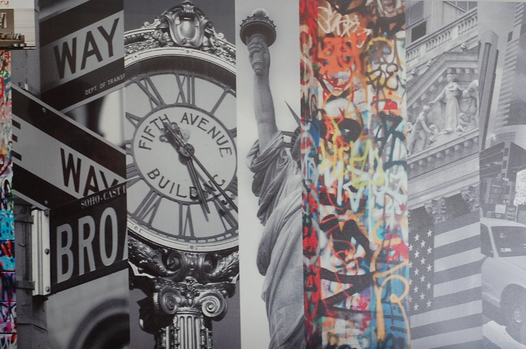 Nieuw: New York City Canvas  - Modern & Kleurrijk, Ophalen, Art Gallery, 50 tot 75 cm, Onbekend