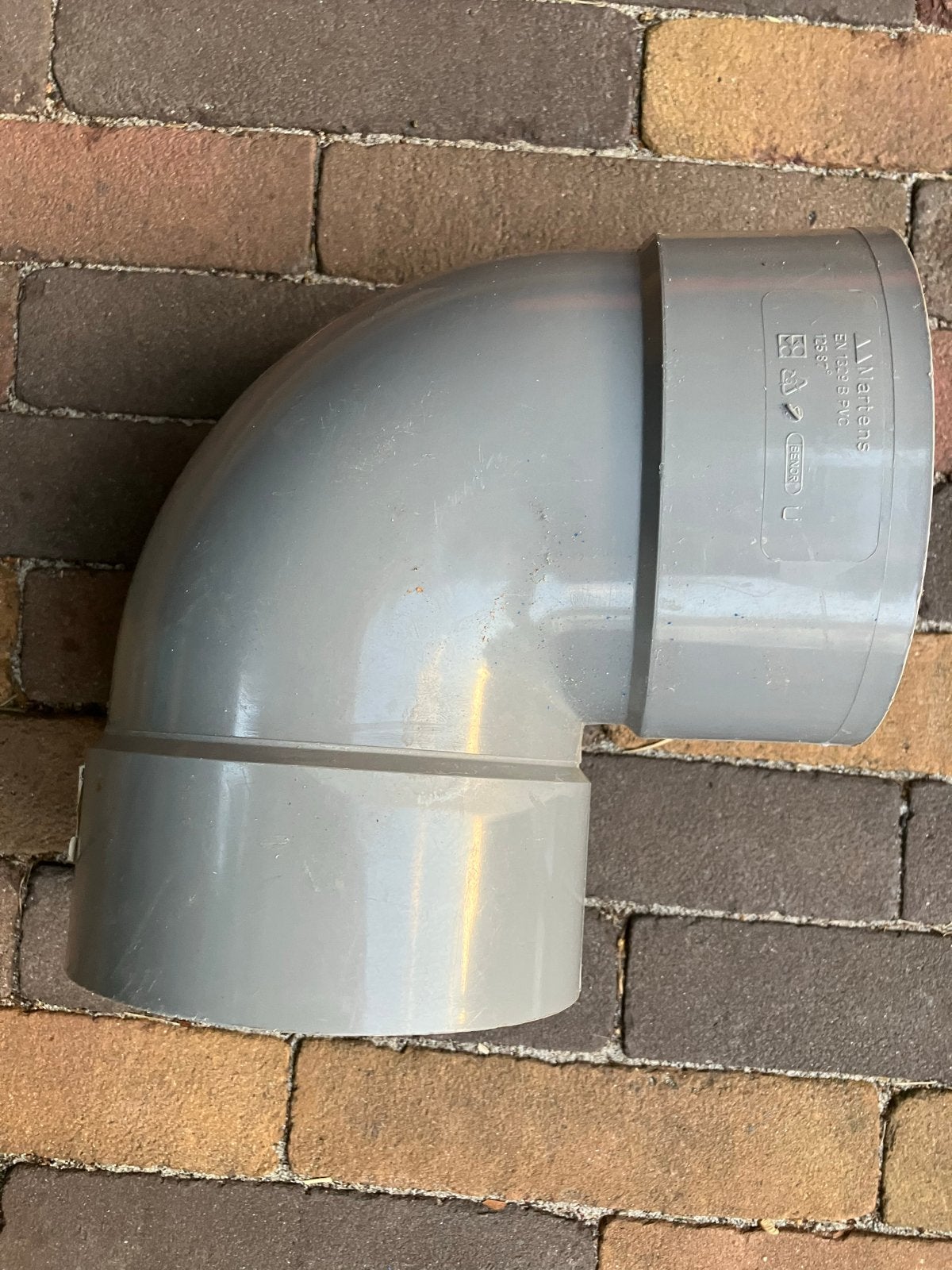PVC bocht 90 graden 125 mm Martens - nieuw, Doe-het-zelf en Verbouw, Buizen en Afvoer, Ophalen, Bochten, Pvc, Nieuw