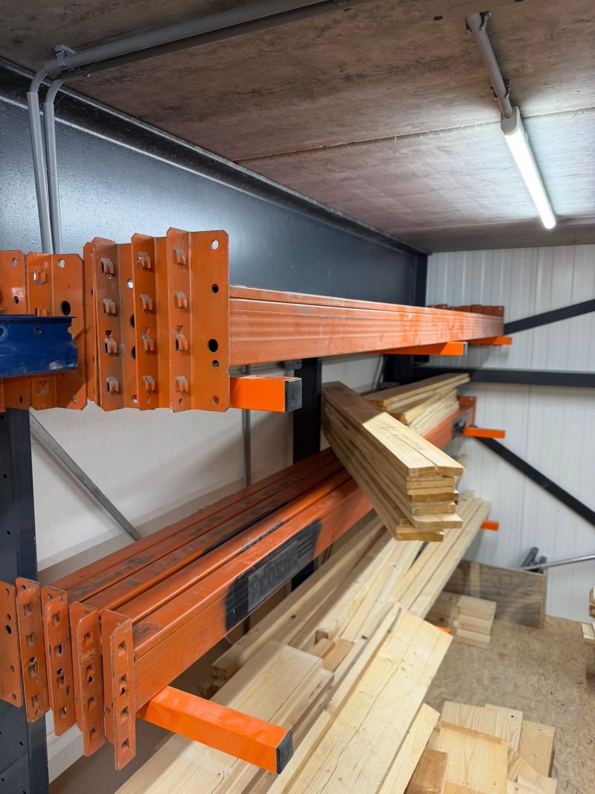 Pallet stelling, Ophalen
