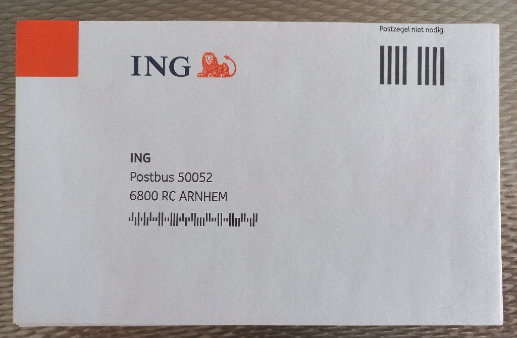 Enveloppen voor overschrijvingskaarten ING bank (9 stuks), Ophalen, Nieuw