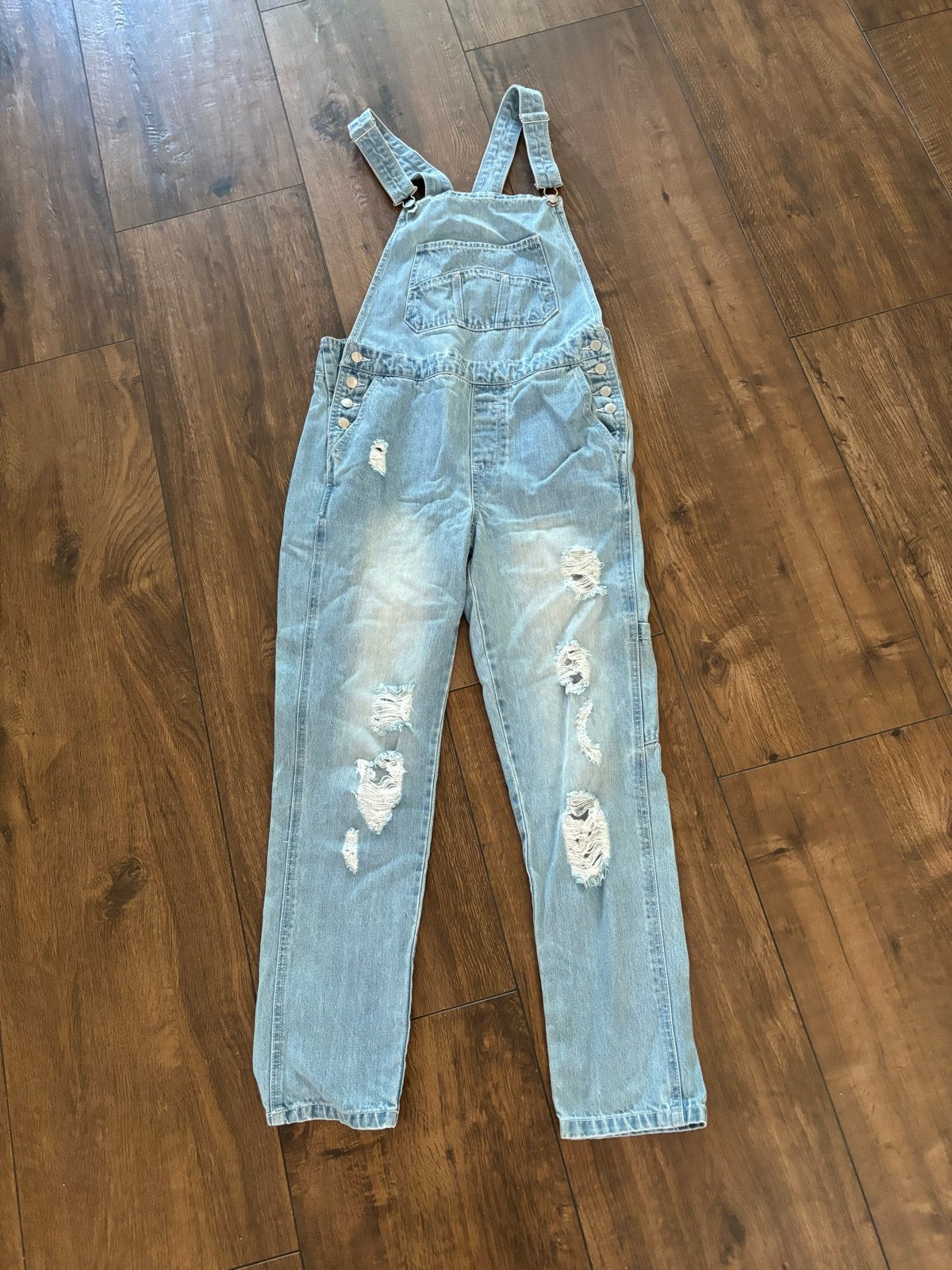 Befree Street spijker tuinbroek met gaten - maat 36, Kleding | Dames, Spijkerbroeken en Jeans, Ophalen of Verzenden, Gedragen
