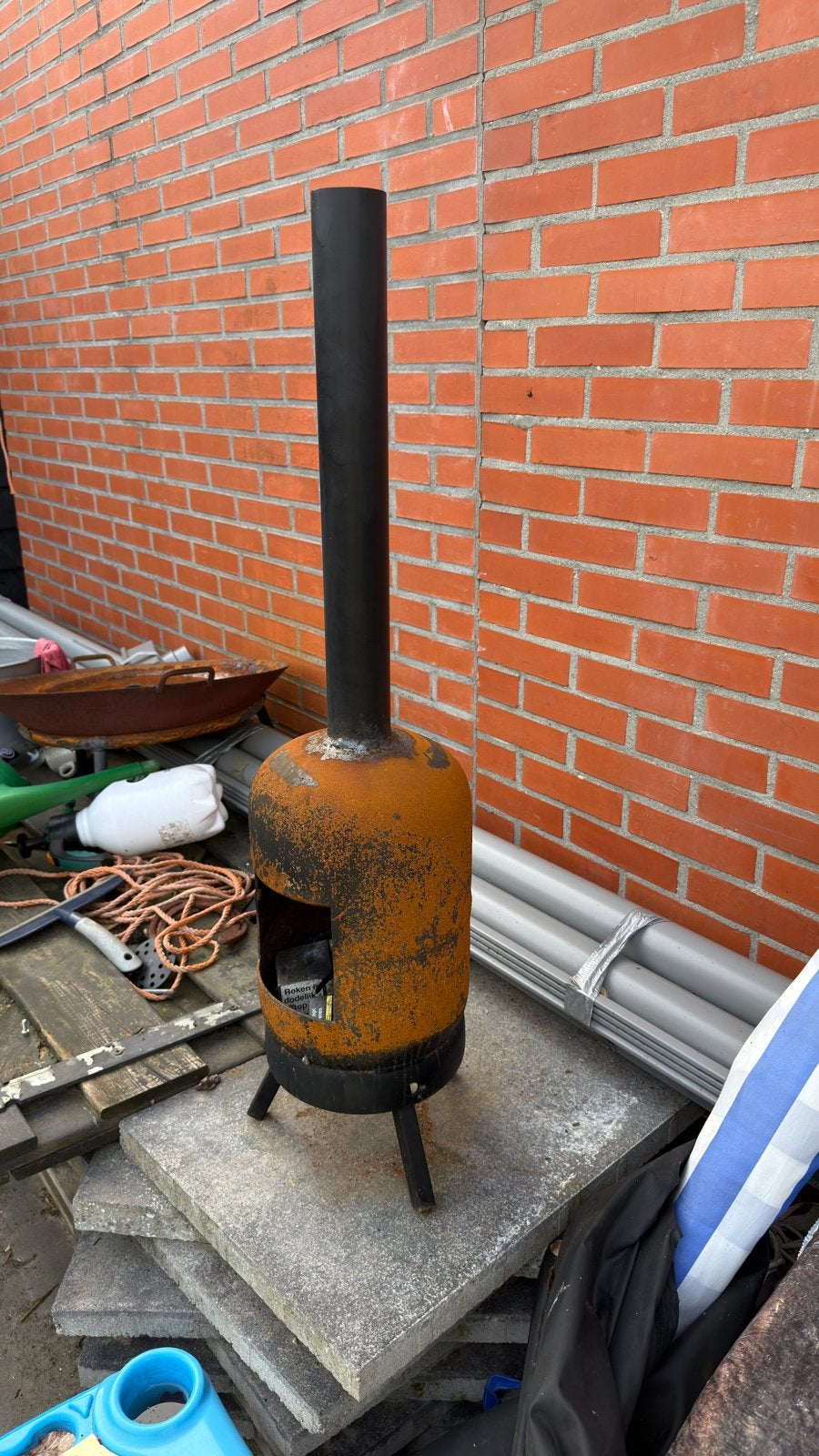 Mini houtkachel - Compacte en sfeervolle warmtebron, Ophalen, Gebruikt, Vuurton
