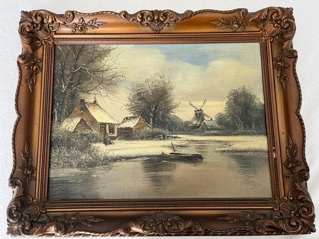 kunst, Doek, Ophalen of Verzenden, Landschap, Olieverf