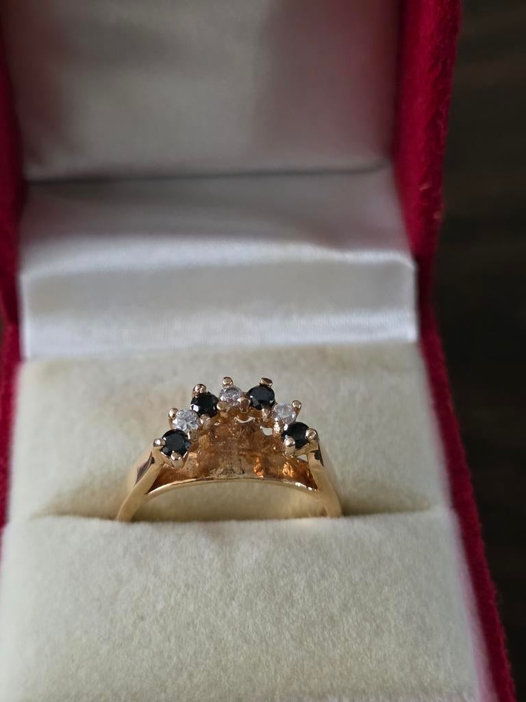 Vintage ring, Ophalen of Verzenden, Zo goed als nieuw, Dame, Zilver