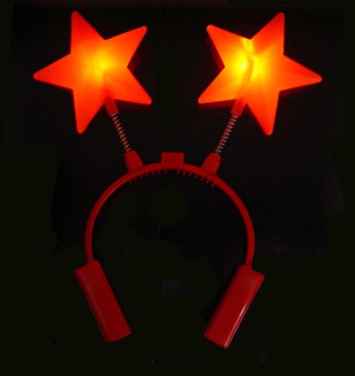 Partij Lichtgevende knipperende ster diademen, Ophalen of Verzenden, Nieuw, Carnaval