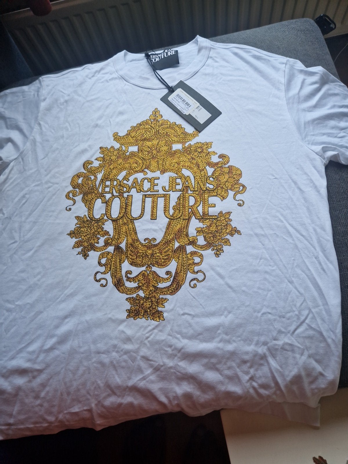 Versace Jeans Couture T-shirt - Nieuw met kaartjes, Maat 52/54 (L), Wit, Nieuw, Ophalen of Verzenden