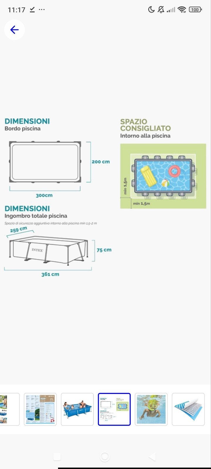 Intex Frame Zwembad 300x200x75 cm, Ophalen, Nieuw, Opzetzwembad, 200 tot 400 cm
