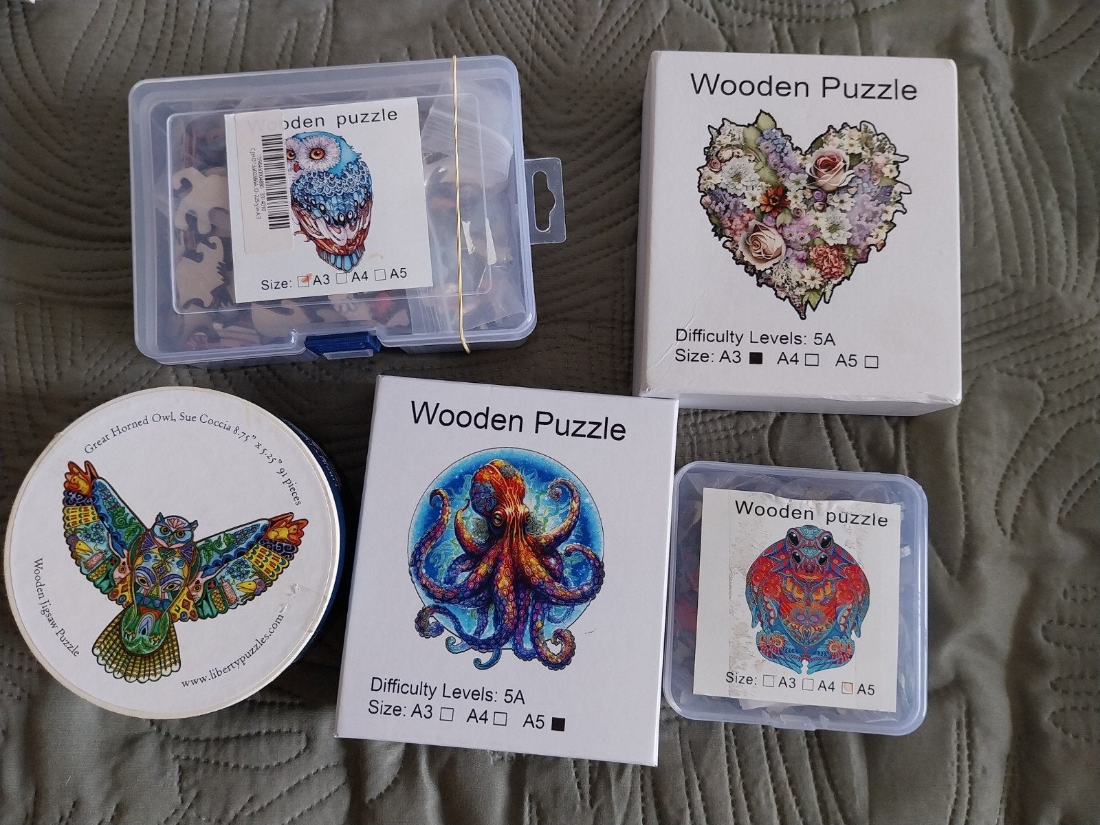 houten puzzels, Ophalen, Minder dan 500 stukjes, Zo goed als nieuw, Legpuzzel