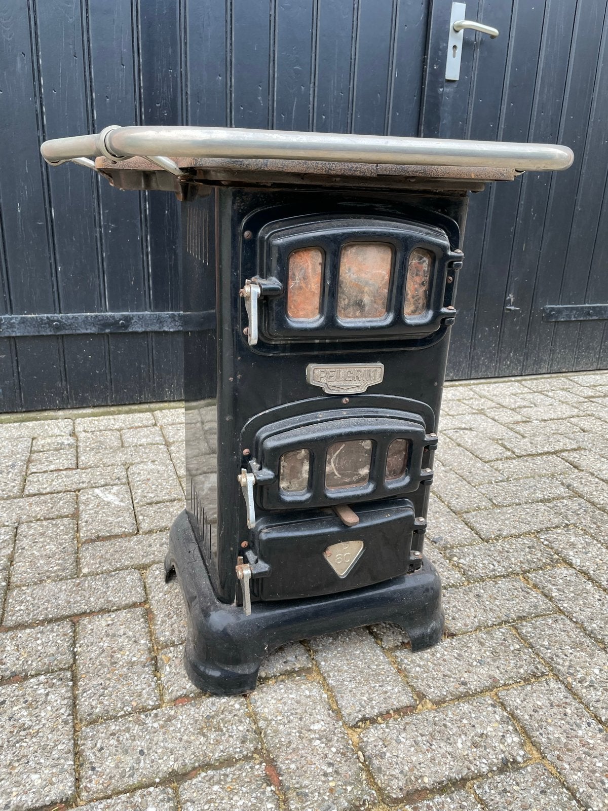Antieke Pelgrim P60 Kolenkachel - Functioneel en Decoratief, Ophalen, Gebruikt, Overige brandstoffen, Vrijstaand