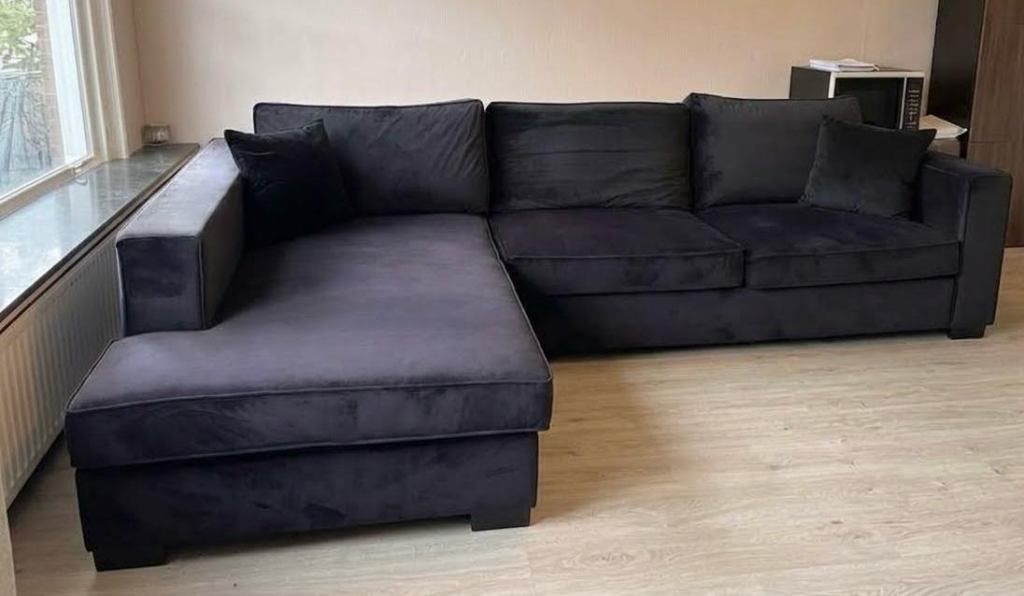 Comfortabele hoekbank met chaise longue, Huis en Inrichting, Banken | Bankstellen, Ophalen, Gebruikt, Hoekbank, 300 cm of meer